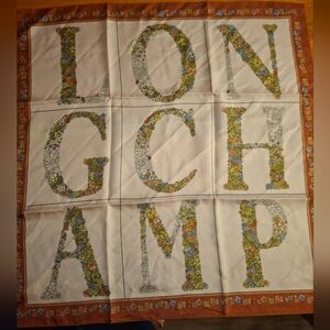 Le Jardin LongChamp Silk Scarf 50